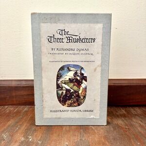 The Three Musketeers by Alexandre Dumas, 1953 Hardcover Book with Slipcase